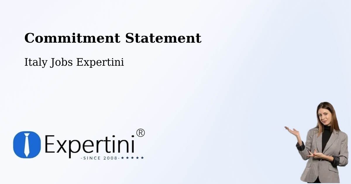 Commitment Statement - Italy Jobs Expertini